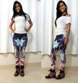 Legging fusô estampa digital
